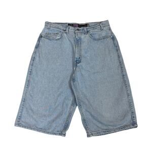 Vintage 90s Levi's Silvertab Baggy Denim Shorts Jorts Men's 33 Y2K Skater